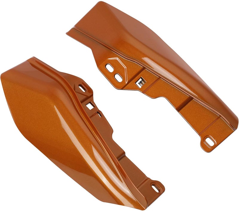 HR3 Amber Whiskey Mid Frame Air Deflectors Heat Shield Compatible with 2014 Street Glide FLHX 2016 Road Glide FLTRX Fit for 2009-later Road Glide Street Glide Electra Glide Ultra Limited - Image 4